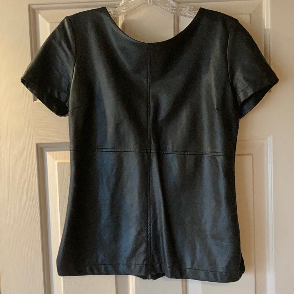 Gianni Bini faux leather Shirt